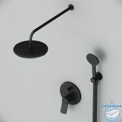 Душевая система Am.Pm X-Joy 220 1 режим FB85A1RH22 (черный матовый)