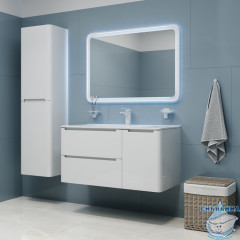 Тумба с умывальником Iddis Edifice 100 см белый глянец EDI10W1i95