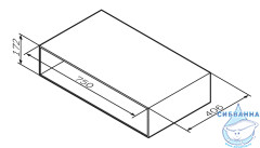 Шкаф открытый AM.PM Gem 75  белый глянец