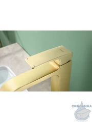 Смеситель для раковины Raglo R02.15.03 (сатин золотой)