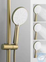 Душевая система Calypso CS2620-3 250 1 режим (золото матовое)