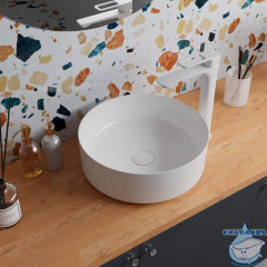 Белый глянцевый умывальник накладной, Ray, IDDIS, RAYWS03i27