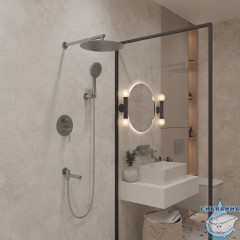 Душевая система Oliveeka Y-Line 300 1 режим OL-939017-CR (хром)