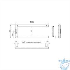 Полотенцесушитель электрический Indigo Nix (с таймером) 20х50 черный муар (с возможностью скрытого подключения, подключение L)