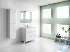 Тумба напольная Roca Victoria Nord Ice Edition 60 с раковиной Roca Victoria-N Unik 60 белый глянец