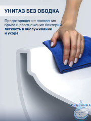 Инсталляция для унитаза Charus CC.300.80.01 с кнопкой смыва Charus Minimalista  черный матовый,  с унитазом Charus Alva Rimless EWC700-114WT (с сиденьем Soft Close (микролифт)