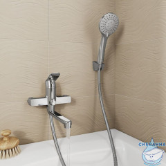 Смеситель для ванны, глянцевый хром, Demi, Milardo, DEMSB02M02