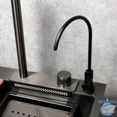 Кухонная мойка Calypso 75 см CS7546-9 (оружейная сталь)