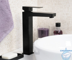 Смеситель для раковины Wasserkraft Abens 2003H (без донного клапана) (черный матовый)