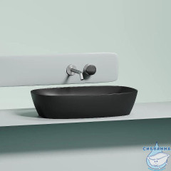  Раковина на столешницу 60 см Ceramicanova Element CN6049MB (черный матовый)