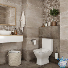 Унитаз напольный безободковый Iddis Torr Rimless TORRDSEi24  с бачком и сиденьем Soft Close (микролифт)