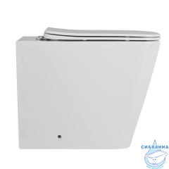 Унитаз приставной Abber Rechteck AC1211 с сиденьем Soft Close (микролифт) (белый)
