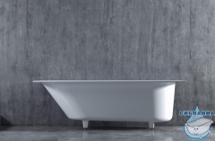 Ванна из искусственного камня Salini Ornella Kit 170x75 (материал sapirit, белый матовый)