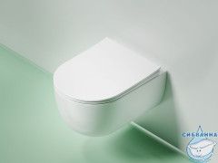 Унитаз подвесной безободковый Ceramicanova Modena  Rimless CN6063MW с сиденьем быстросъемным Soft Close (микролифт)