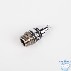 Дивертор для смесителя, латунь, h=54 мм, M24x1,5, вытяжной, сатин, IDDIS, 997B0254SM-S