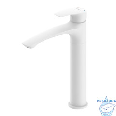 Смеситель для настольного  умывальника, белый матовый, Rora, Milardo, RORWT01M01