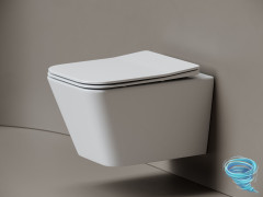 Унитаз подвесной безободковый Ceramicanova Miro CN11003T с сиденьем быстросъемным Soft Close (микролифт)