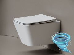 Унитаз подвесной безободковый Ceramicanova Miro CN11003T с сиденьем быстросъемным Soft Close (микролифт)