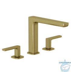  Смеситель для раковины Kludi Renon 42393N075 (брашированное золото)
