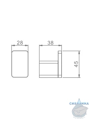 Крючок Raglo R301.05.09 (графит)