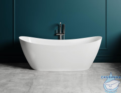 Ванна из искусственного камня Salini Noemi Bassa 170x75 (материал solix, белый матовый)