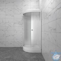 Душевая кабина Тритон Лайт 90х90 А профиль белый, стело лайт Щ0000061844