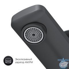 Смеситель для раковины Am.Pm Gem F90A92022 (без донного клапана) (черный матовый)