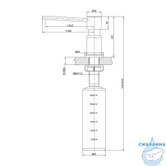 Дозатор для жидкого мыла Lemark LM8203GMN