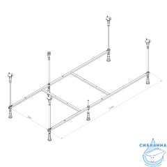 Каркас для ванны AM.PM Func 160