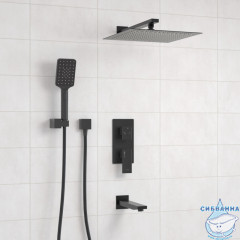 Душевая система Wasserkraft 300 1 режим A172071 (черный матовый)