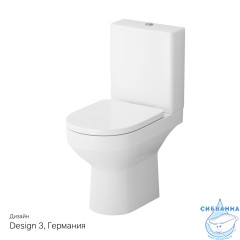 Унитаз напольный безободковый AM.PM Spirit 2.0 C708600WH (c бачком без сиденья) (белый глянцевый)