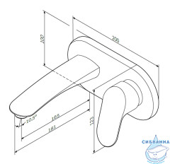 Смеситель для раковины встраиваемый Am.Pm Like F8072200 (хром)