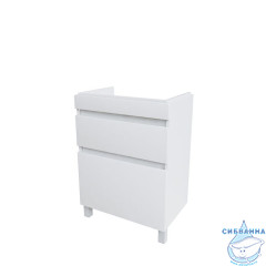 Тумба напольная с ящиками, белая, 60 см, Zodiac, IDDIS, ZOD6CBFi95 подходит ум. 3506000i28