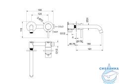 Смеситель для раковины встраиваемый Aquatek Европа AQ1313CR (хром)