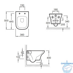 Инсталляция Jacob Delafon в комплекте с унитазом Jacob Delafon Vox c сиденьем Soft close (микролифт) E21772RU-00