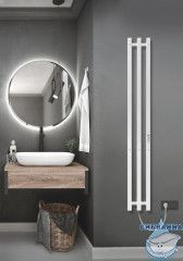 Полотенцесушитель электрический Indigo Style PRO (с таймером) 13х120 белый матовый (с возможностью скрытого подключения, подключение R/L)