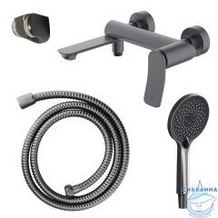 Смеситель для ванны Azario Escaro AZ-K3074GR (графит )