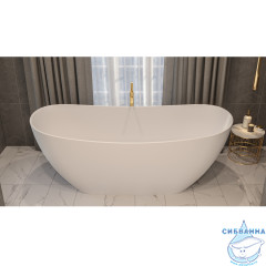 Ванна из искусственного камня Whitecross Onyx C 160x75 (белый матовый)