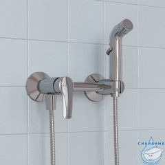 Смеситель с гигиеническим душем, глянцевый хром, Ray, IDDIS, RAYSB00i08