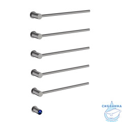 Полотенцесушитель электрический Terminus Аккорд П5 50х80 (с возможностью скрытого подключения) (оружейная сталь)