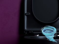 Унитаз подвесной безободковый Ceramicanova Ulma Rimless CN4006TMB с сиденьем быстросъемным Soft Close (микролифт)