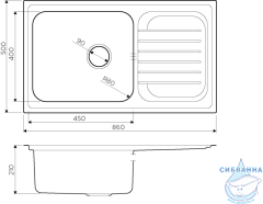 Кухонная мойка Omoikiri Haruna 86-IN 4993451