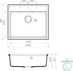 Кухонная мойка Omoikiri Daisen-60-BE ваниль 4993616