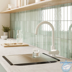 Смеситель для кухни Iddis Cuba CUBWTFJi05 (белый)