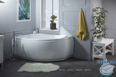 Акриловая ванна Aquanet Capri 160x100 L с каркасом