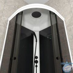 Душевая кабина Тритон Грей-Блк 90x90 А профиль белый, стекло грей Щ0000067302