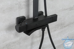 Душевая система Gappo G2407-60 300 1 режим (черный матовый)