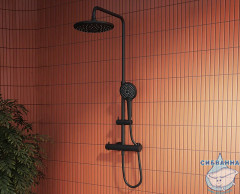 Душевая система Vitra Aquaheat Bliss A4720536EXP 240 1 режим (черный матовый)