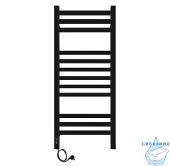 Полотенцесушитель электрический Laris Астор П12 35X90 L (черный матовый)