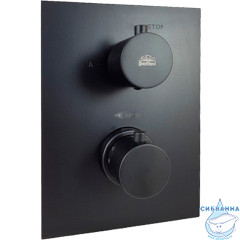 Встраиваемый смеситель для ванны Paffoni Light LIQ519NO/M (черный матовый)
